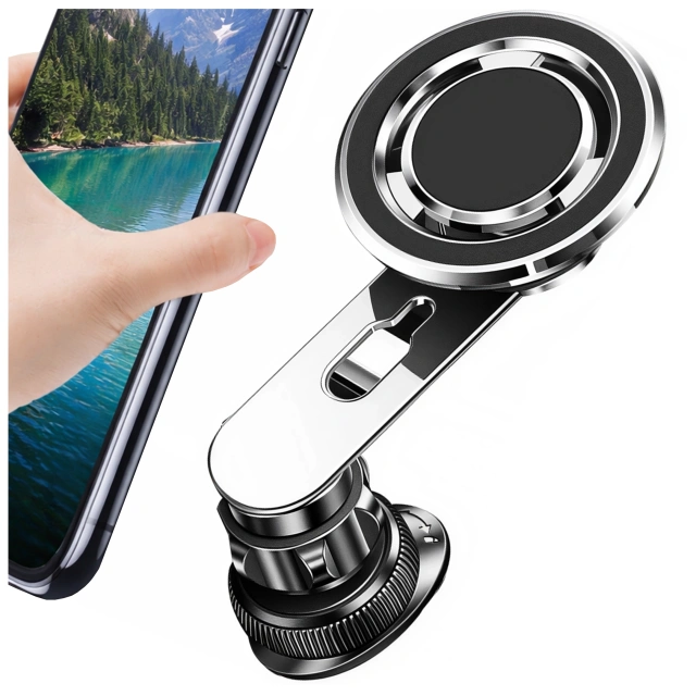 Alogy Uchwyt do samochodu samochodowy MagSafe Airvent car holder do telefonu do MagSafe na kratkę Czarny