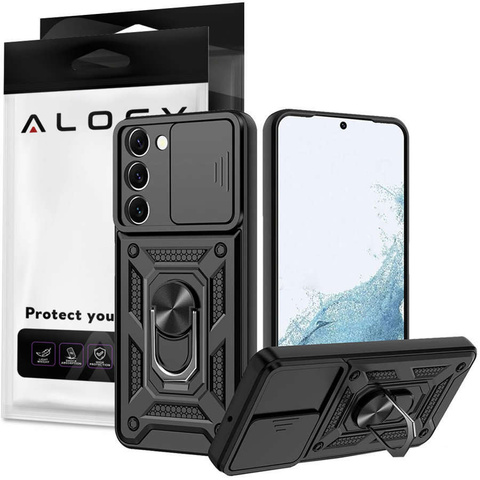 Alogy Camshield Stand Ring Etui na telefon z osłonką na aparat do Samsung Galaxy S23 Plus