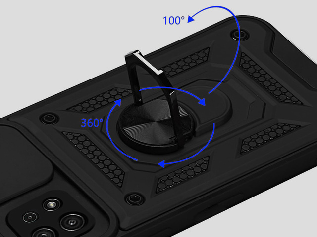 Alogy Camshield Stand Ring Etui obudowa z osłonką na aparat do Samsung Galaxy A22 5G