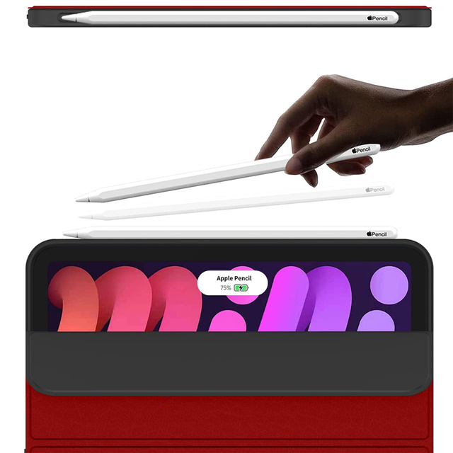 Alogy Etui na tablet Smart Pencil Case do Apple iPad Mini 6 2021 Czerwone