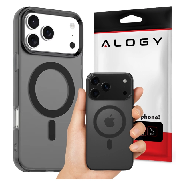 Etui do Apple iPhone 17 Pro Max – matowa obudowa do MagSafe z ochroną obiektywu, smukłe i odporne na zarysowania, idealne dopasowanie – Alogy Skinny MatteCase™ Czarne
