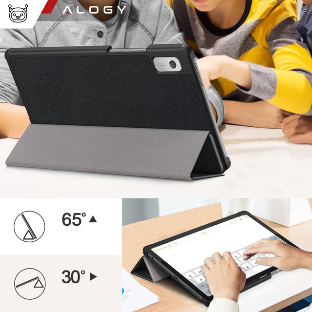 Alogy Etui na tablet Lenovo Tab M9 2023 9" TB310XU TB310FU Book Cover Case Czarne