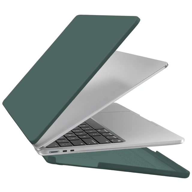 Etui do Apple Macbook Air 15 2023-2025 (M2/M3/M4) – elastyczna, matowa obudowa ochronna, lekka i odporna – Alogy AirGuard™ Zielony
