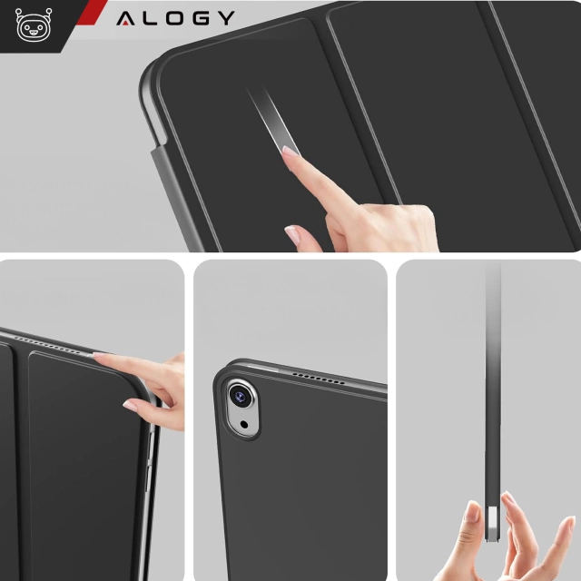 Etui magnetyczne 360 do Apple iPad 10.9" gen 10 Alogy Magnetic 360 Case obudowa ochronna na tablet Czarne