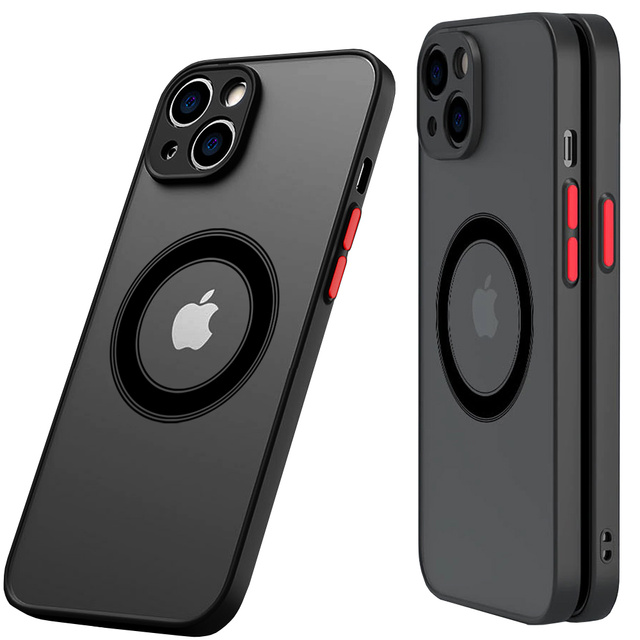 Alogy Hybrid Mag Case do MagSafe Etui do Apple iPhone 13 Mini obudowa z ochroną aparatu Black