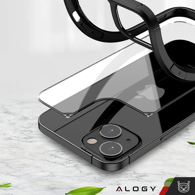  Alogy Hybrid Case Etui pancerne + 2x Szkło na ekran + 2x obiektyw do Apple iPhone 14 Plus Zestaw 5w1