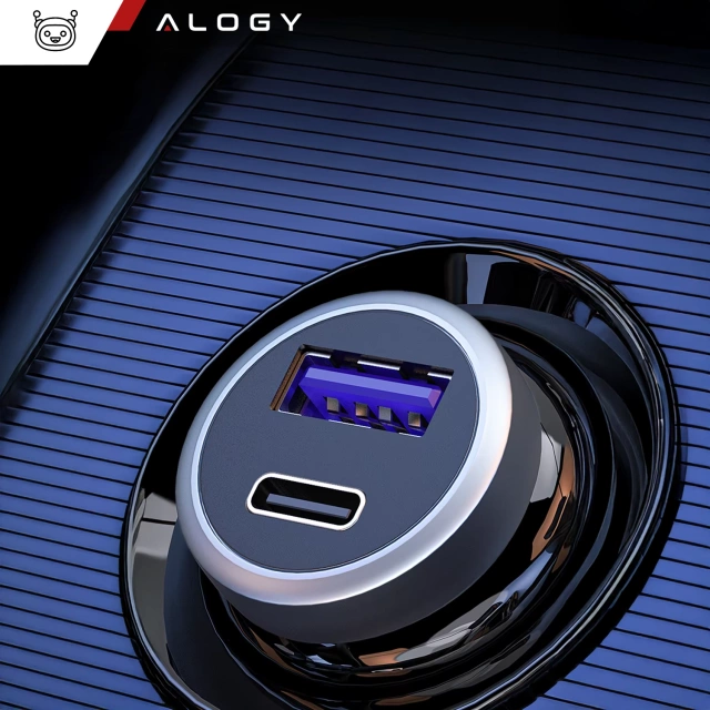 Ładowarka samochodowa Szybkie ładowanie QC3.0 PowerDelivery PD Alogy Car Charger 33W USB USB-C