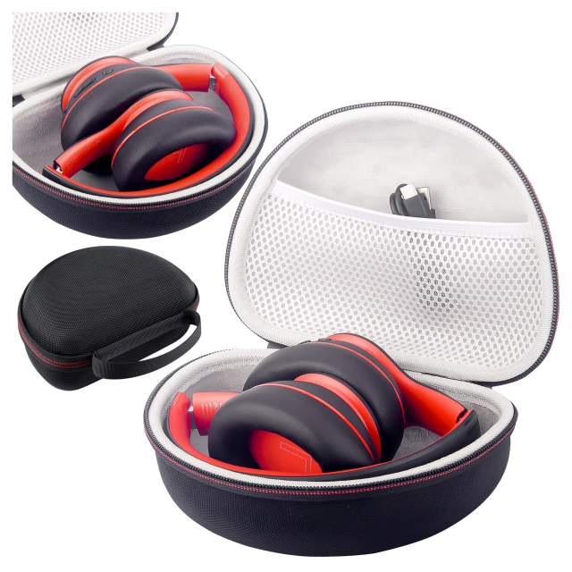 Etui ochronne na słuchawki do JBL Tune 600/510/500/460/450 Alogy Hard Case obudowa ochronna na zamek Czarne