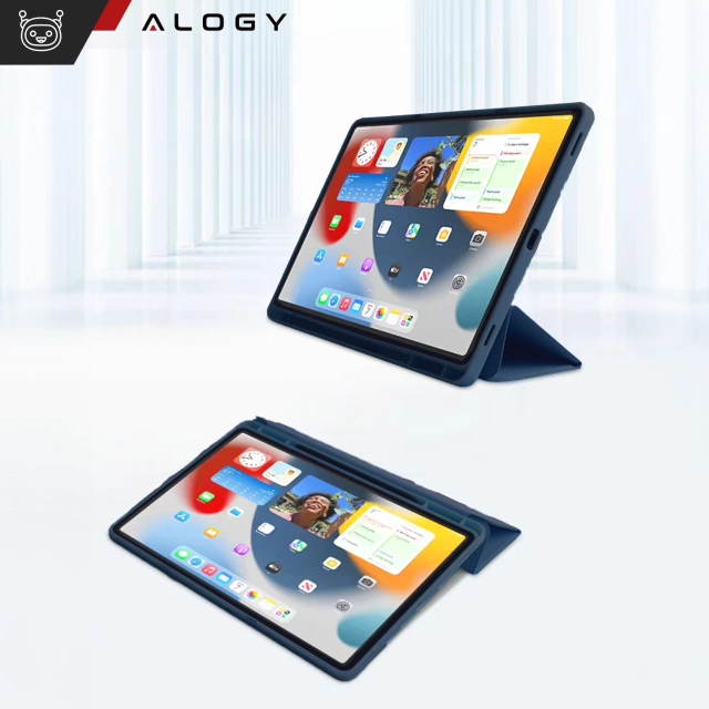 Etui do Apple iPad 10gen. 10.9" 2022 / A16 11gen. 11" 2025 obudowa na tablet Alogy Smart Case Pencil Holder Granatowe