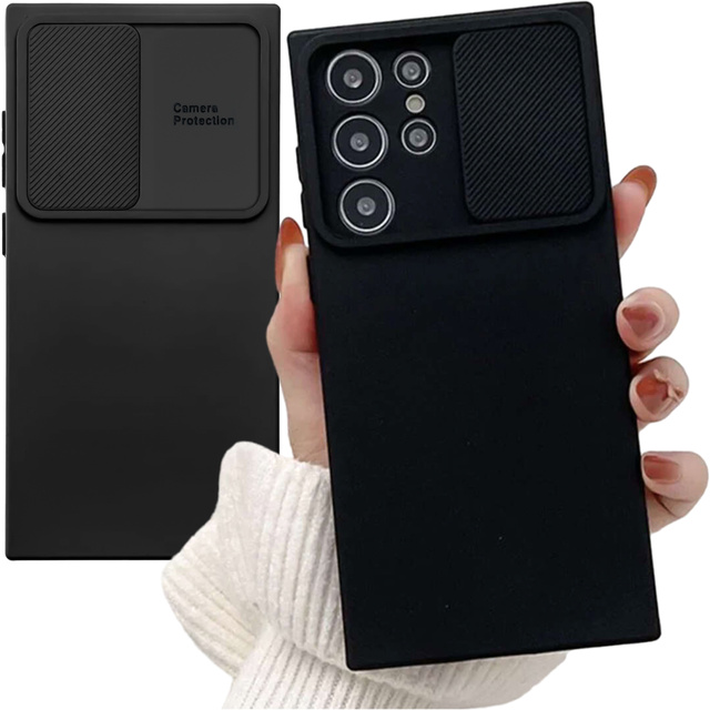 Alogy Camshield Etui do Samsung Galaxy S24 Ultra pancerne obudowa ochrona aparatu czarne