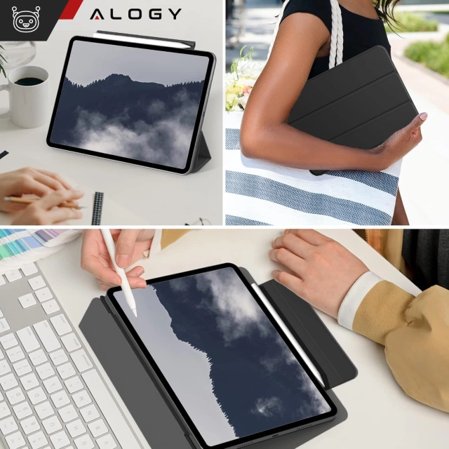 Etui magnetyczne 360 do Apple iPad 10.9" gen 10 Alogy Magnetic 360 Case obudowa ochronna na tablet Czarne