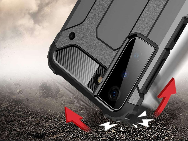 Alogy Etui na telefon Hard Armor do Samsung Galaxy S21 Plus szare