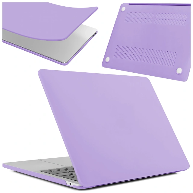 Etui do Apple MacBook Air 13 / 13.3" 2018–2021 (M1 A2337/A2179/A1932) – elastyczna, matowa obudowa ochronna, lekka i odporna – Alogy AirGuard™ Fioletowy