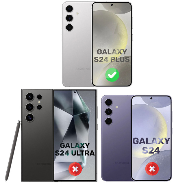 Alogy Screen Protector Pro+ 9H 2x Szkło hartowane do Samsung Galaxy S24+ Plus na ekran [2szt.]