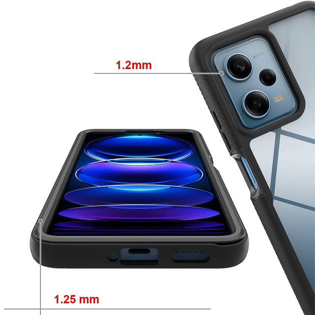 Alogy Etui pancerne Defense360 Pro + Screen Protector do Xiaomi Redmi Note 12 Pro / Poco X5 Pro Black