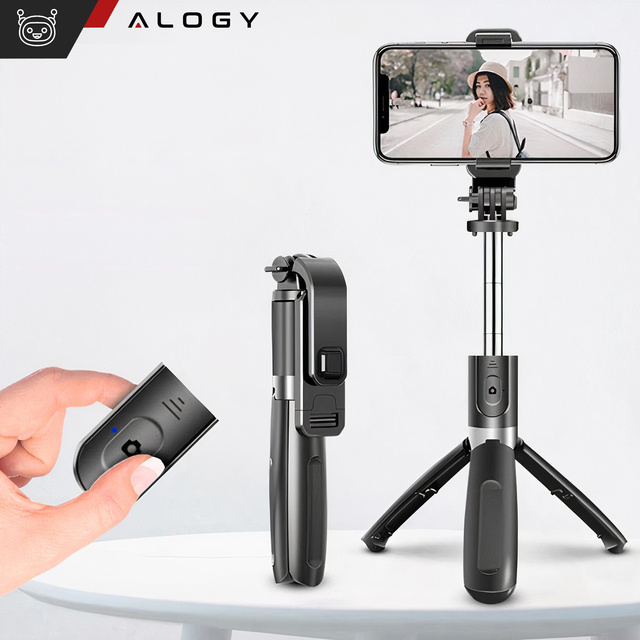 Alogy Uchwyt do telefonu aparatu GoPro Selfie Stick Tripod Bluetooth