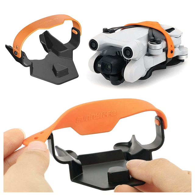 Alogy Blokada zabezpieczenie osłona śmigieł Wings opaski do drona do DJI Mini 3 Pro Czarno-pomarańczowy
