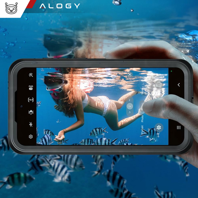 Alogy Etui do Samsung Galaxy A35 5G Pancerne wodoodporne IP68 360 Armor Case wbudowana szybka czarne