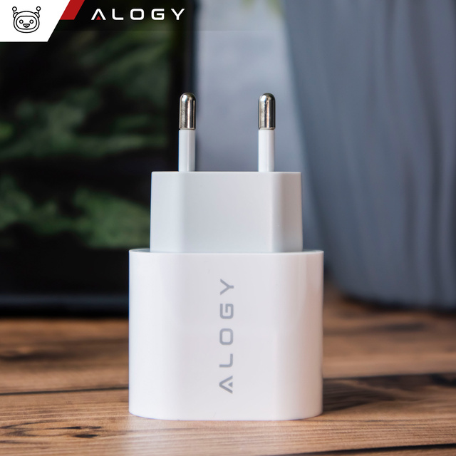 Alogy Ładowarka sieciowa szybka mocna 35W USB-C USB typ C PD GaN do iPhone Biała