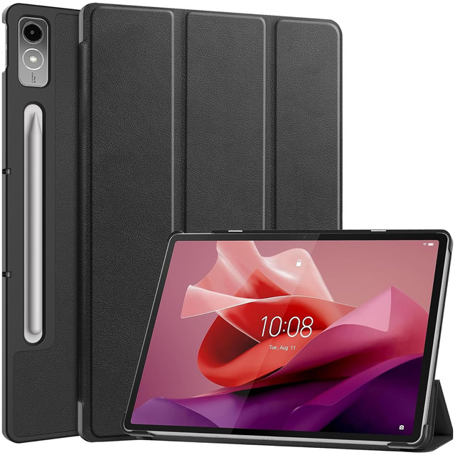 Etui ochronne do Lenovo Tab P12 12.7 TB-370 obudowa na tablet Alogy Book Cover Case Czarne + szkło