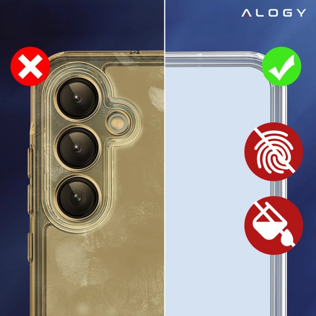 Etui do Samsung Galaxy S24 FE obudowa ochronna na telefon Alogy HybridShield™️ Case Przezroczyste