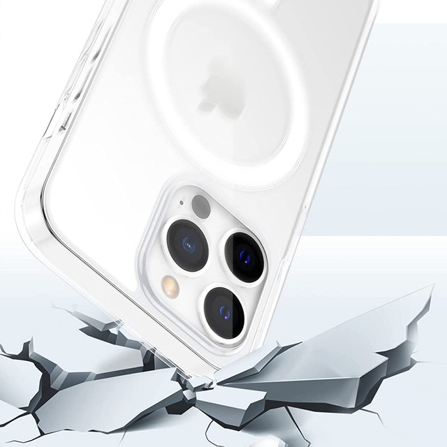 Alogy Etui do telefonu Ultra Slim Mag do ładowarek Qi do Apple iPhone 13 Pro Max Przezroczyste