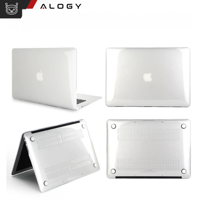 Alogy Hard Case Etui do Apple MacBook Air 13 2021 2020 M1 2019 2018 A2337 A2179 A1932 Przezroczyste