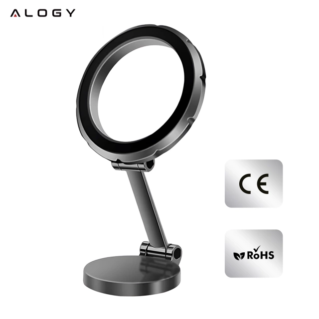 Uchwyt samochodowy na telefon do MagSafe Uchwyt magnetyczny Alogy Car Holder na deskę rozdzielczą do auta Czarny