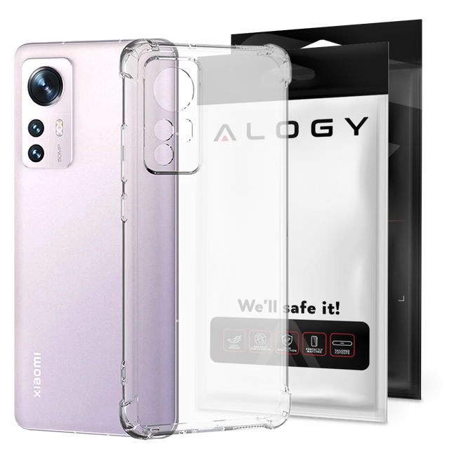 Alogy Etui na telefon pancerne ShockProof do Xiaomi 12 5G Przezroczyste
