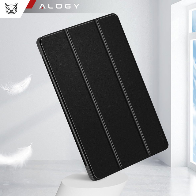 Etui do Lenovo Tab K11 / K11E 11” M11 10.95" TB330FU / TB330XU / TB331FC Book Case Cover z klapką obudowa futerał pokrowiec Alogy Czarne + Szkło + Rysik