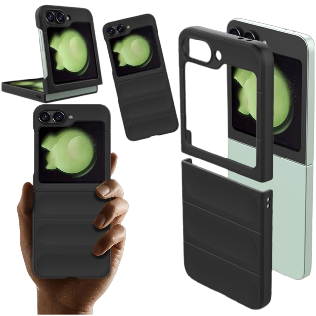 Etui ochronne na telefon Magic Shield obudowa plecki case do Samsung Galaxy Z Flip 6 Czarne