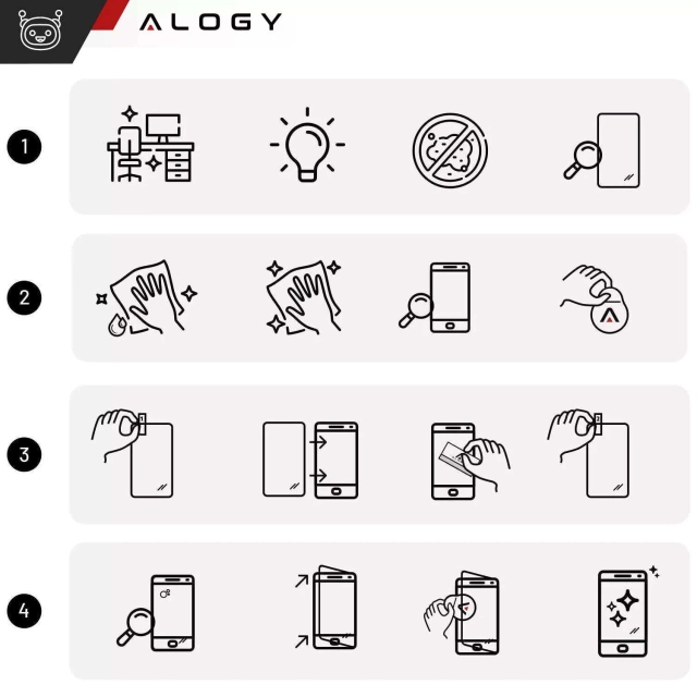 Szkło "NIETŁUKĄCE" do Apple iPhone 16 hybrydowe Alogy Flexi Full Glass 9H płaskie na cały ekran