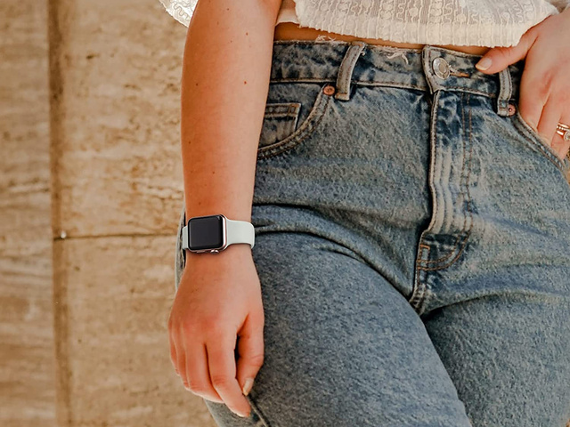 Alogy Sportowy pasek do smartwatcha gumowy do Apple Watch 42/44/45/49mm Szary