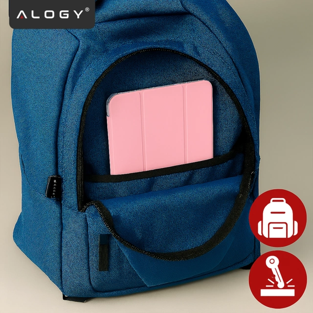 Etui do Apple iPad 11gen. 11" 2025 / 10gen. 10.9" 2022 Ochronne Hybrydowe z Miejscem na Rysik, Składana Okładka, Funkcja Podstawki, Alogy HybridBook™ Case  – Różowe