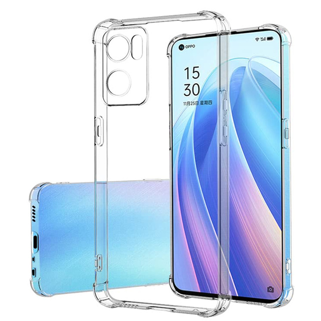 Alogy Etui na telefon silikonowe pancerne ShockProof do Oppo Reno7 5G Global Przezroczyste
