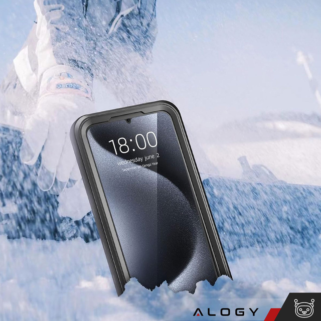 Alogy Etui do Samsung Galaxy A35 5G Pancerne wodoodporne IP68 360 Armor Case wbudowana szybka czarne