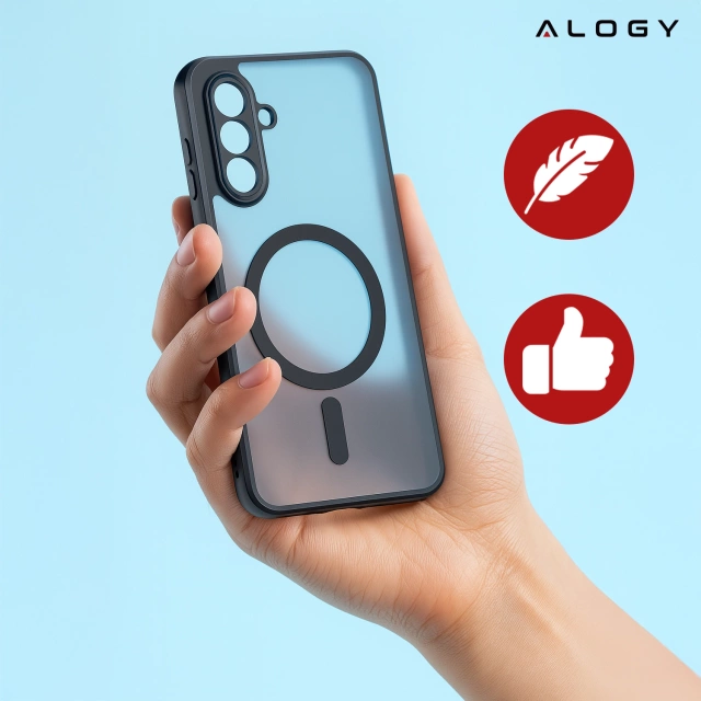Etui do Samsung Galaxy A36 5G obudowa ochronna na telefon Alogy Matte HybridShield™️ Case Matowe Czarne