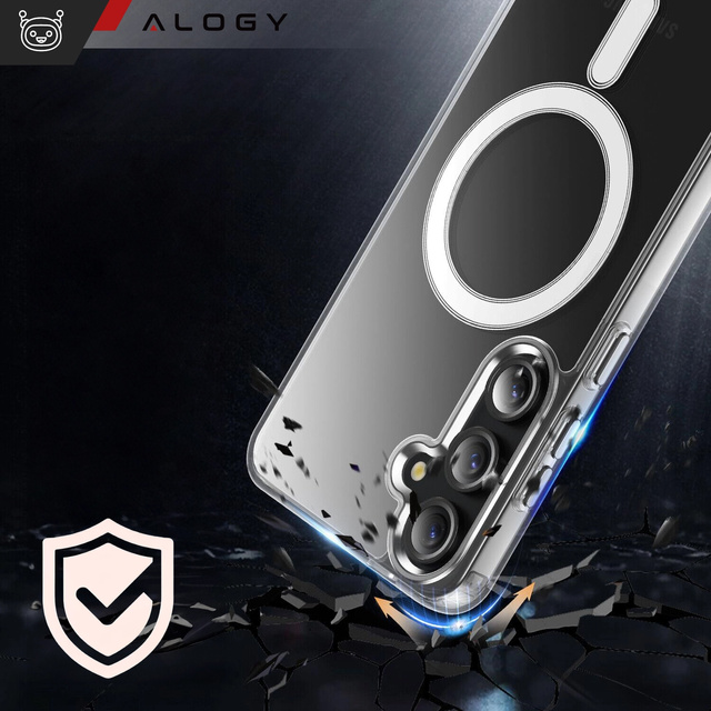 Etui do Samsung Galaxy S24 Mag Safe Case obudowa plecki Cover Anti-Shock Clear Alogy Przezroczyste