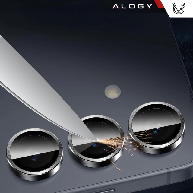 Alogy Lens Protector PRO+ Szkło do Samsung Galaxy S25 Plus osłona na aparat obiektyw nakładka ochronna