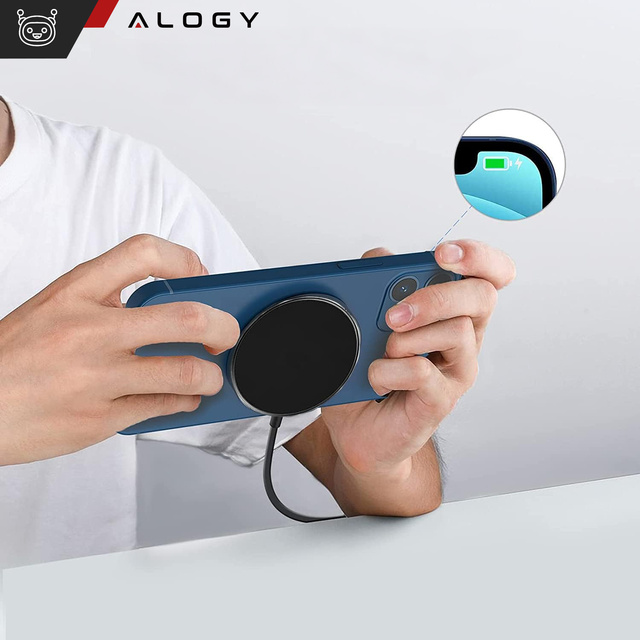 Alogy Ładowarka indukcyjna Qi do iPhone 12 magnetyczna USB-C Type C