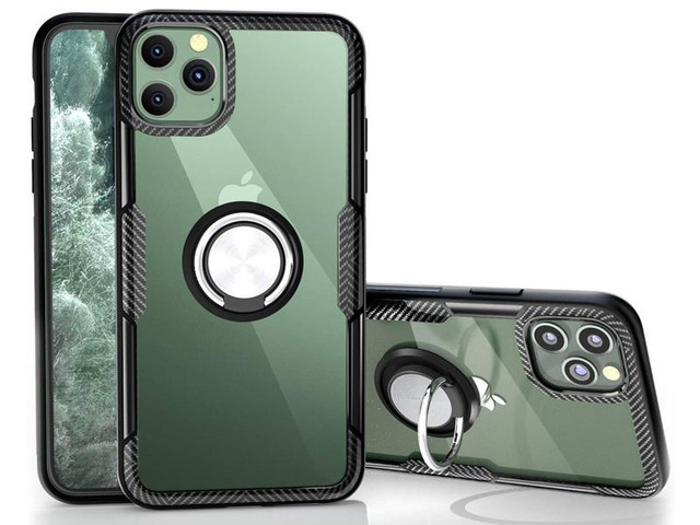 Etui Alogy Ring Holder Clear Armor do Apple iPhone 11 Pro Max czarne