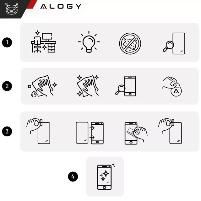 Szkło hartowane Prywatyzujące do Apple iPhone 16 Pro matowa ochrona na ekran Alogy Privacy Glass