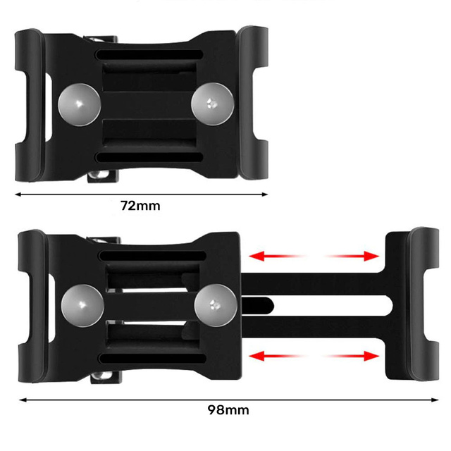 Alogy Uchwyt rowerowy Metal Bike Holder do telefonu na kierownicę do roweru motocykla hulajnogi Czarny