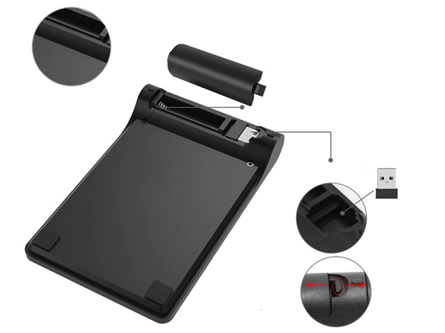 Alogy Wireless KeyPad Klawiatura Numeryczna Bezprzewodowa Czarna