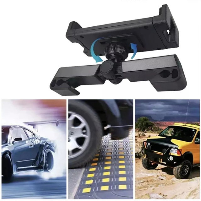 Alogy Uchwyt do samochodu na telefon/ tablet 4.7-12.9" Car Headrest Holder na zagłówek czarny