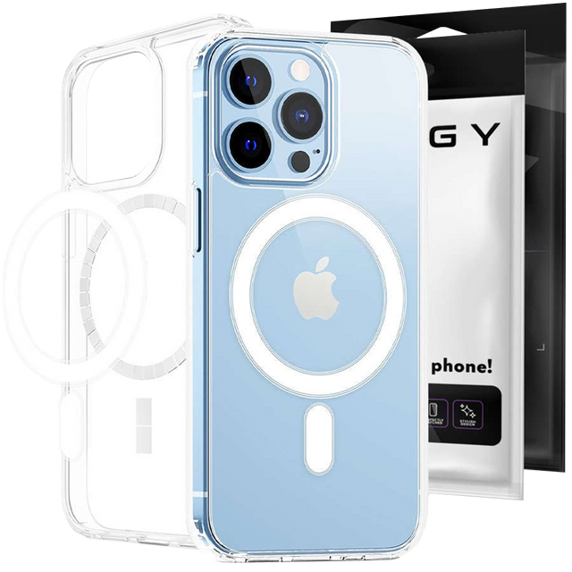 Alogy Etui do telefonu Ultra Slim Mag do ładowarek Qi do Apple iPhone 13 Pro Max Przezroczyste