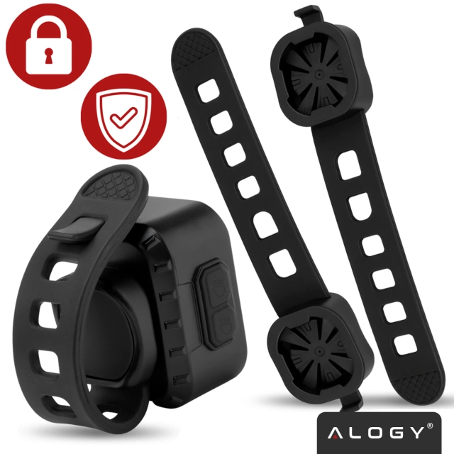 Lampka rowerowa LED Alogy DuoRide™ Lights Latarka na rower wodoodporne światło światełko na przód i tył przednia tylna 2 sztuki 10 LED