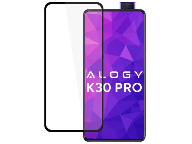 Szkło na telefon Alogy Full Glue do Xiaomi Redmi K30 Pro Czarne 