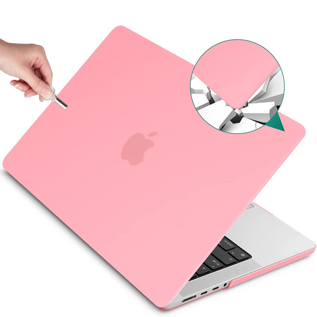 Alogy Etui na laptopa Hard Case do Apple Macbook Pro 16 2021 A2485 Matowy Różowy
