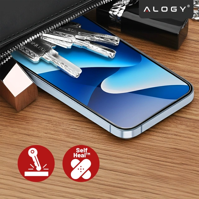 Folia hydrożelowa do Apple iPhone 17 Pro – elastyczna ochrona ekranu, samoregeneracja, pełne dopasowanie i wysoka przejrzystość – Alogy Hydrogel Film™